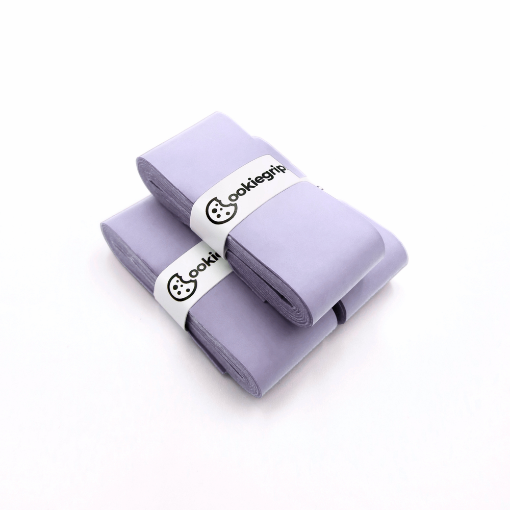 Lavender Swirl light purple cookiegrips doughy grips soft and tacky pickleball overgrip roll