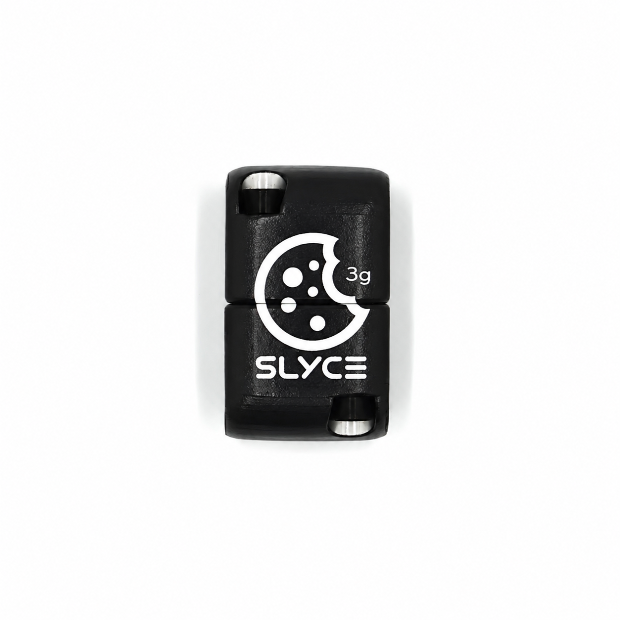 black 3g cookiegrips x slyce slydr adjustable removable pickleball clamp weight with a white cookie logo.