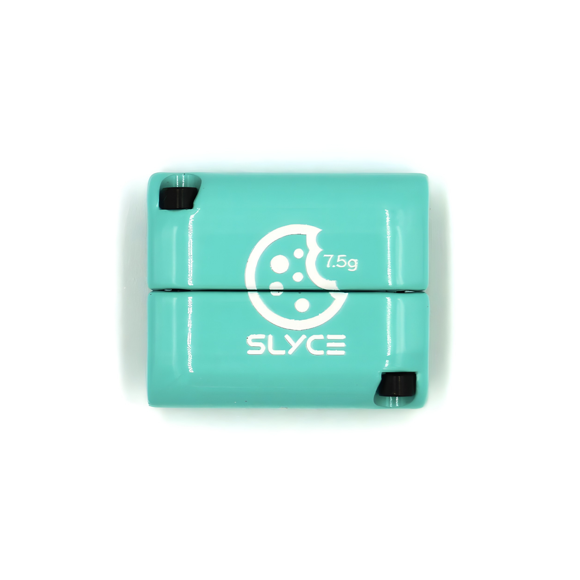 turquoise 7.5g cookiegrips x slyce slydr adjustable removable pickleball clamp weight with a white cookie logo.