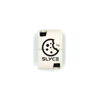 white 3g cookiegrips x slyce slydr adjustable removable pickleball clamp weight with a black cookie logo.