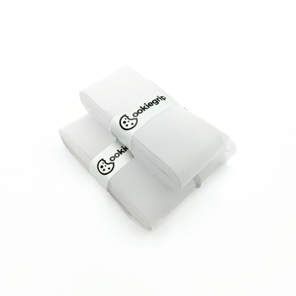 cookiegrips white pickleball overgrip — tacky replacement grip tape for paddle comfort and control.