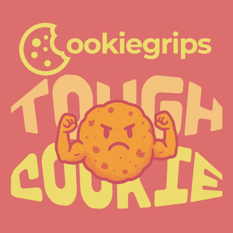 cookiegrips Tough Cookie pickleball paddle overgrip in original logo and label packaging.